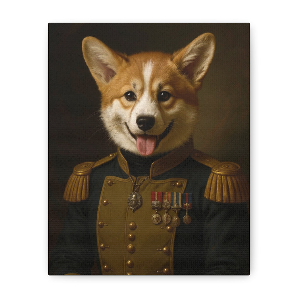 Napoleonic-Era General Dog Portrait