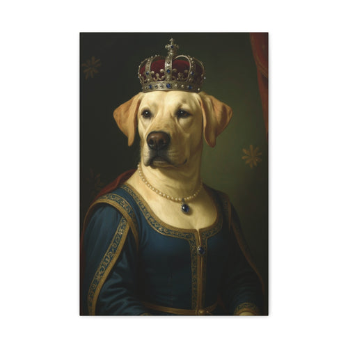 Renaissance Lady Dog Portrait