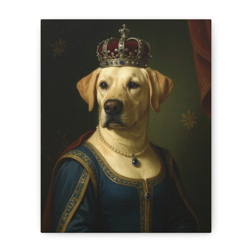 Renaissance Lady Dog Portrait
