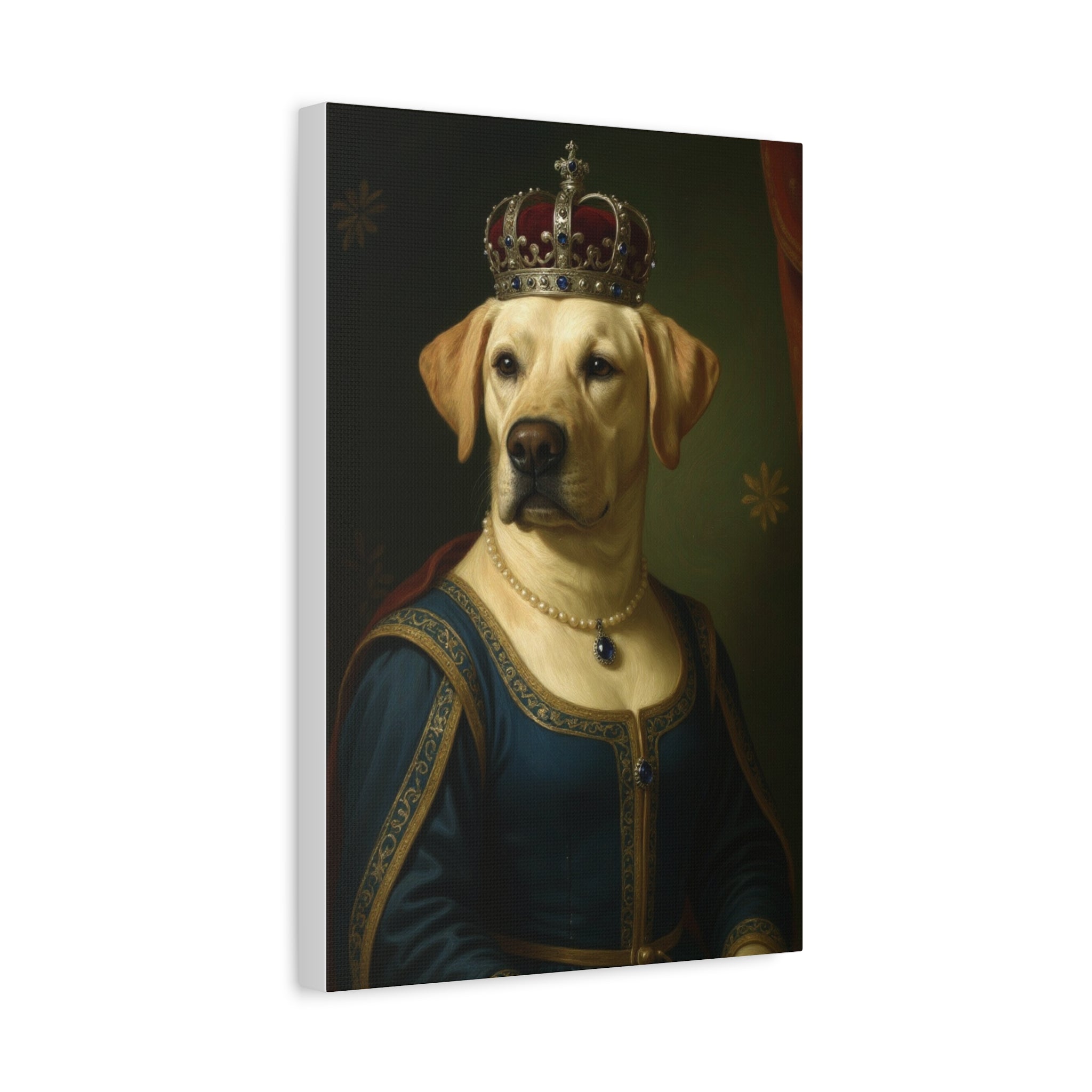 Renaissance Lady Dog Portrait
